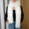 Fashionable Thick Fluffy Plush Long Strip Scarf 180cm Imitation Mink Fur Y2K Girl Scarf Luxury Classic Soft Shawl for Warm