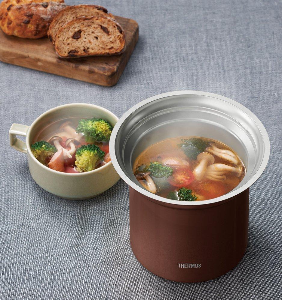 Termos Vakuově izolovaná stolní polévková nádoba 1L Mocha MC KJC-1000