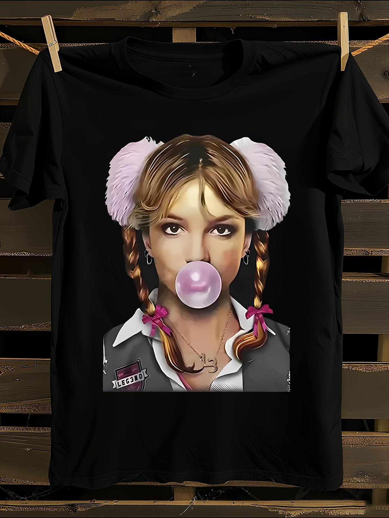 Britney Spears Iconic Bubblegum Pop Art T-shirt XL