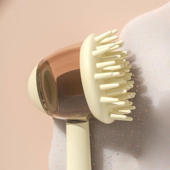 Pet Bath Brush with Shampoo Dispenser Dog Shower Brush Gentle Massage Pet Brush for Dogs And Cats Bath Shower Tool