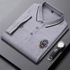 YUZHAOLIN Men's Embroidered Lapel Polo T-Shirt