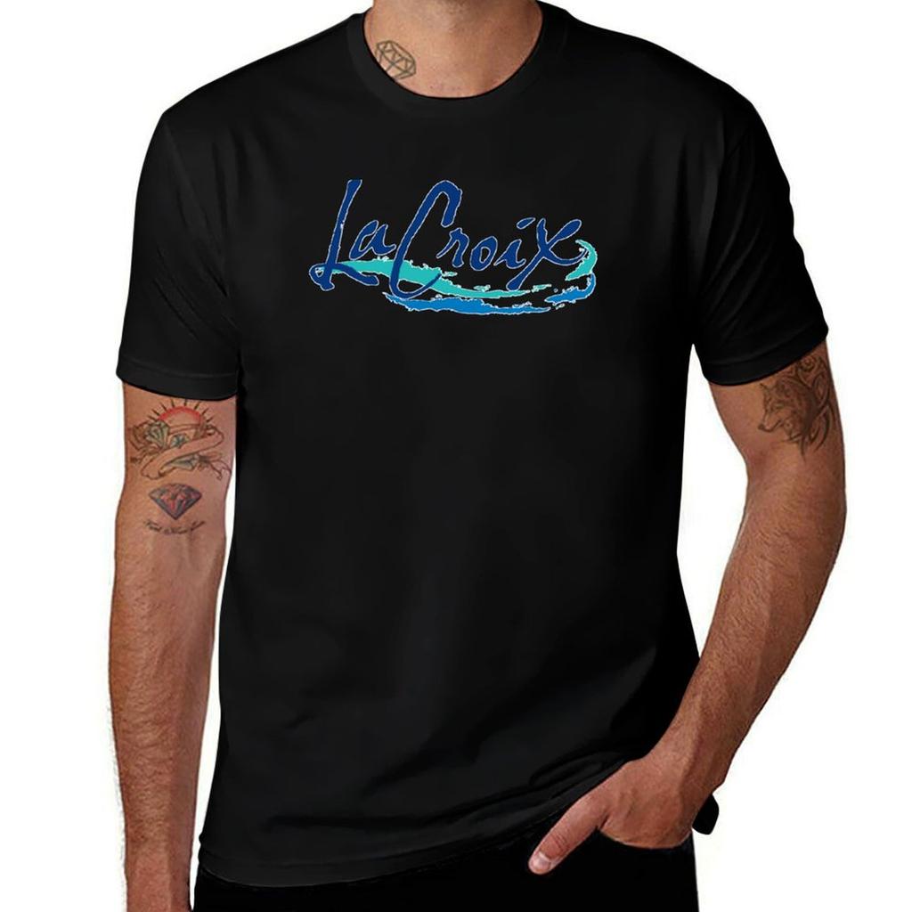 la croix classic logo TShirt Basic Solid Tee for Daily Use