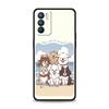 Cute Cartoon Dog Seaside Rabbit Case For Oppo Reno14 Reno13 Reno12 11 F 10 Find X5 X9 Pro A54 5G A53 A9 A16 A78 4G A80 A98 Cover