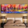 Abstract Landschap Boom Olieverf op Canvas Bos Zonneschijn Posters en Prints voor Woonkamer Nachtkastje Schildering Huis Decoratie