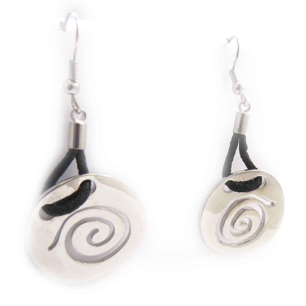 Les Trésors De Lily [J8470] - Boucles Créateur 'Kilimanjaro' argenté