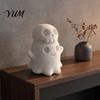 Small Halloween Collectibles 3D Printed Cute Ghost Skull Figurine, Stacked on Shelf Display Figurines Statue, Spooky Desktop Ornament, Fun Holiday