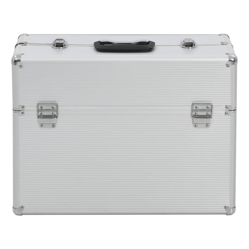 Tool Box 47 x 36 x 20 cm Silver Aluminum