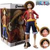 The 28cm One Piece Figure Confident Smiley Luffy Three Form Face Changing Doll Action Figurine Model