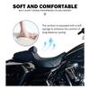 Motorcycle Driver Passenger Two-Up Seat With Backrest Cushions Leather Seat For Harley Touring Electra Street Road Glide 09-2023