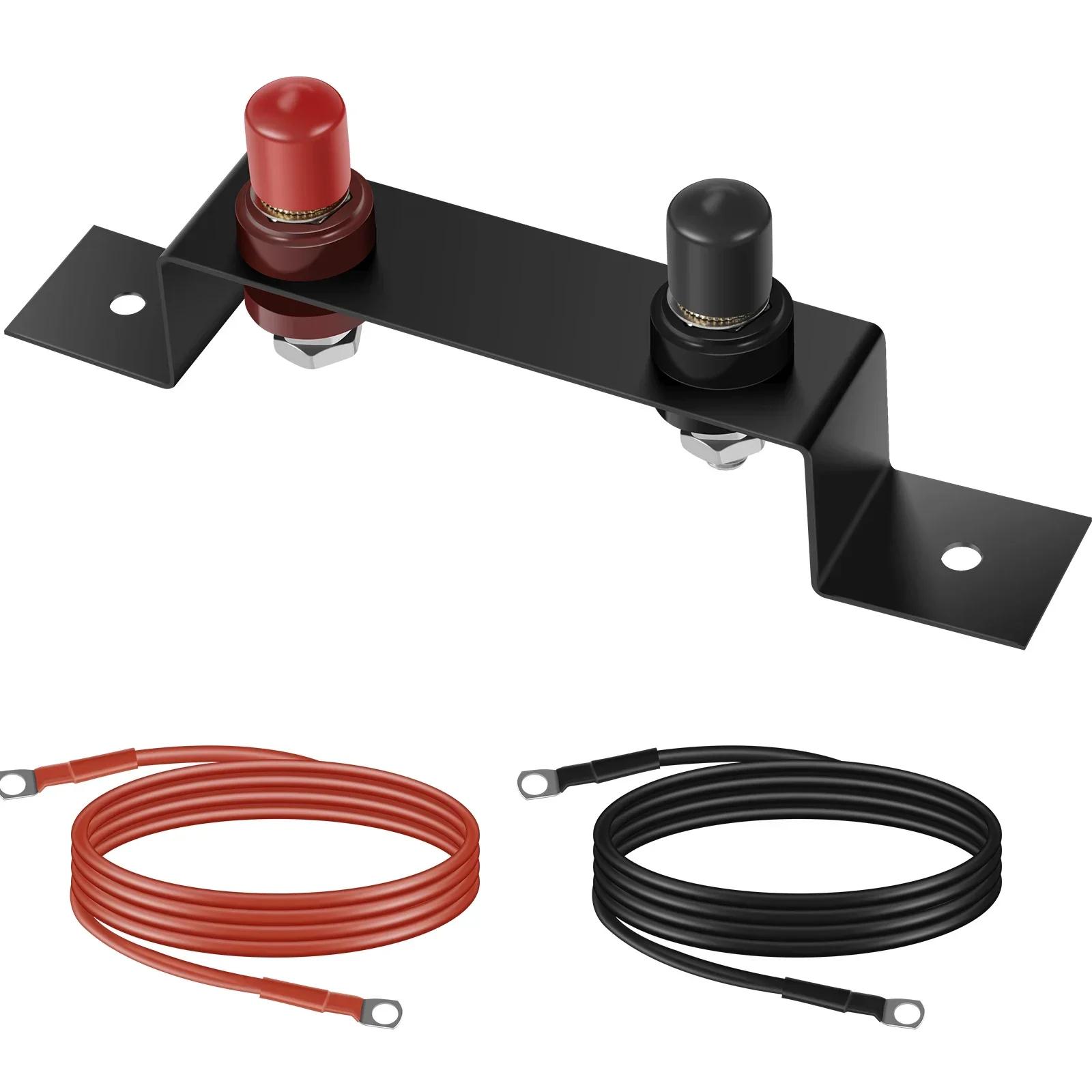 

Водонепроницаемый медный аккумуляторный соединительный штырь, переносной изолированный пост для быстрой зарядки аккумулятора, сменные автомобильные аксессуары чёрный