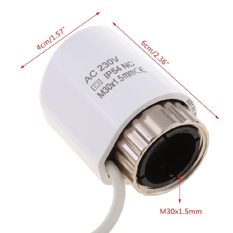 Elektrischer Thermischer Stellantrieb M30-1,5mm AC 230V für TRV Thermostatventil IP54