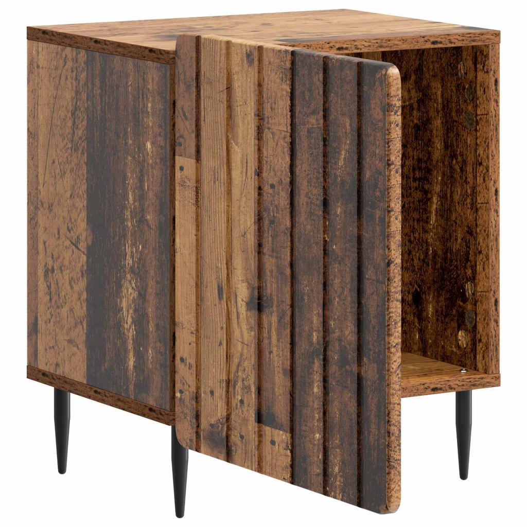 Nightstand Reclaimed Wood Look 43 x 34.5 x 52 cm Engineered Wood