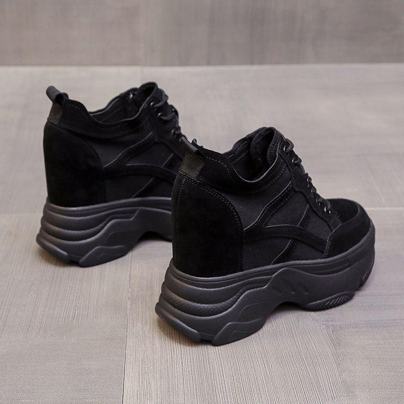 Damen Trendige Dicksohlige Höhenvergrößernde Sneaker - 2025 Frühjahr/Herbst Kollektion