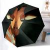 1pc Giraffe Portrait Automatic Open/close Umbrella, 8-Rib Sturdy Structure, Portable Travel Umbrella, Parties, Everyday Useb013