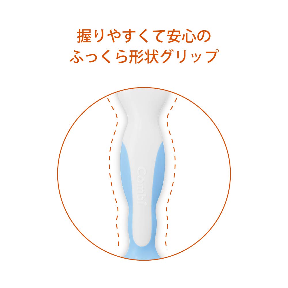 Combi Teteo First Step for Baby Sky Blue Toothbrush, 4, Teeth,
