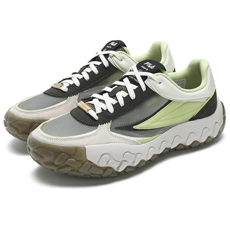 FILA Gara 2 Comfortable Versatile Low-Top Casual City Commuting Running Shoes Men sneaker Green Gray F12M433201FBL