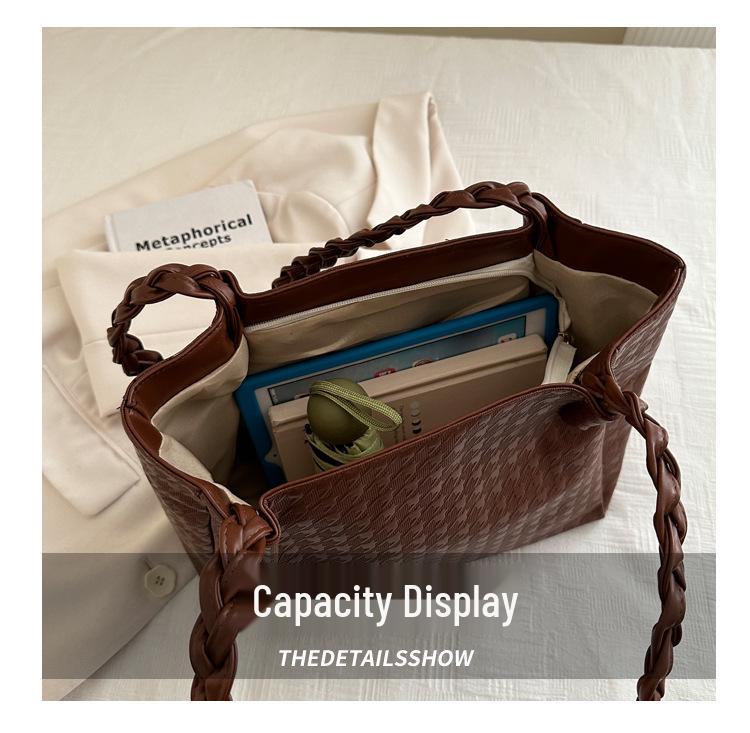 2025 Large Capacity Women's Soft Leather Shoulder Bag - Fashionable Handbag for Students