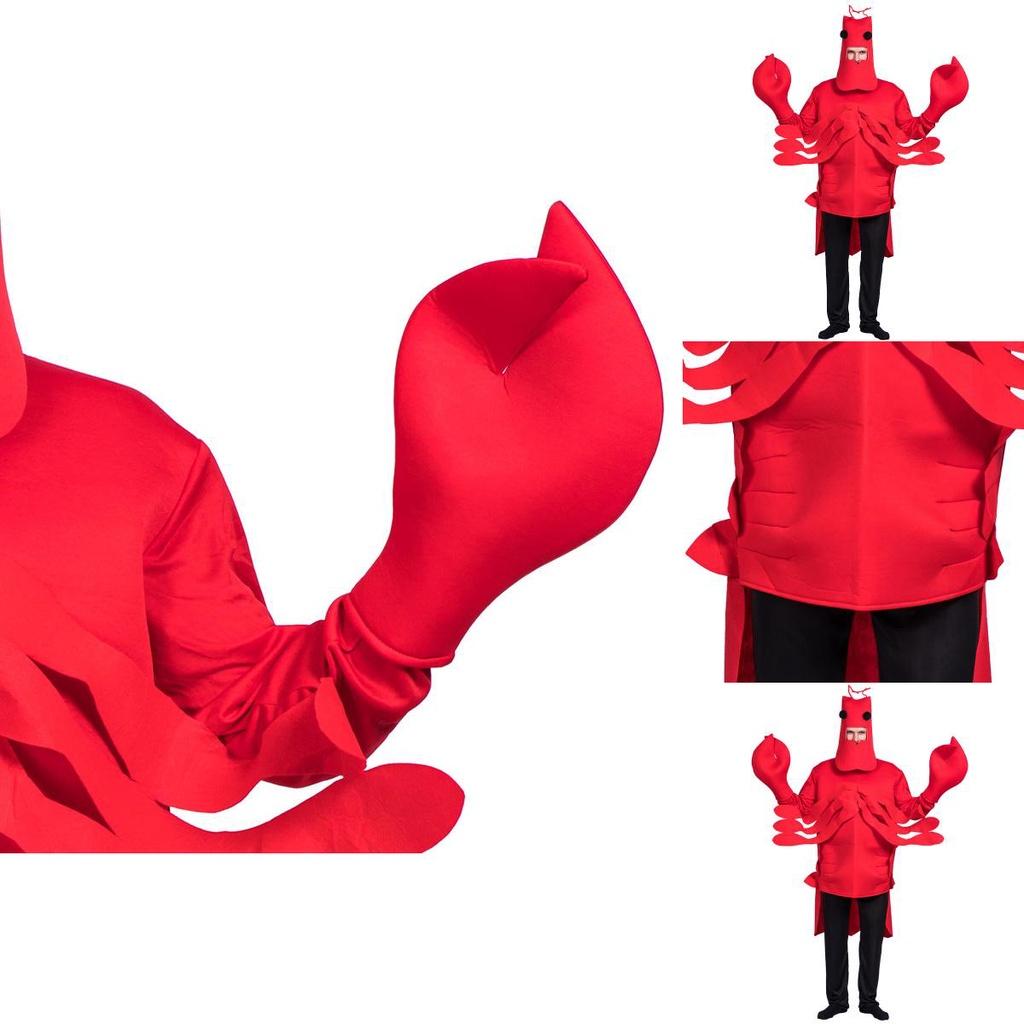 Red Lobster Performance Costume Vibrant Cosplay Prop Perfect For Halloween And Stage Shows