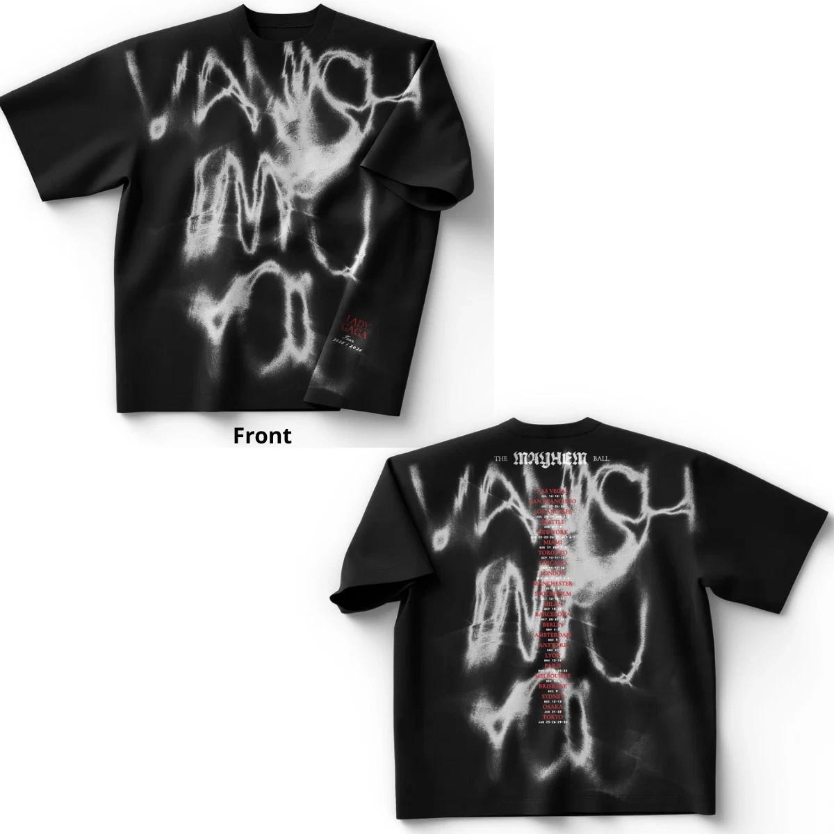 Lady Gaga Vanish T-Shirt The MayHem Ball Merch Reprint XXXXL