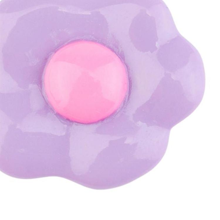 Crocs Żywiczne Akcesoria do Butów w Kształcie Kwiatów Unisex Para Fioletowy