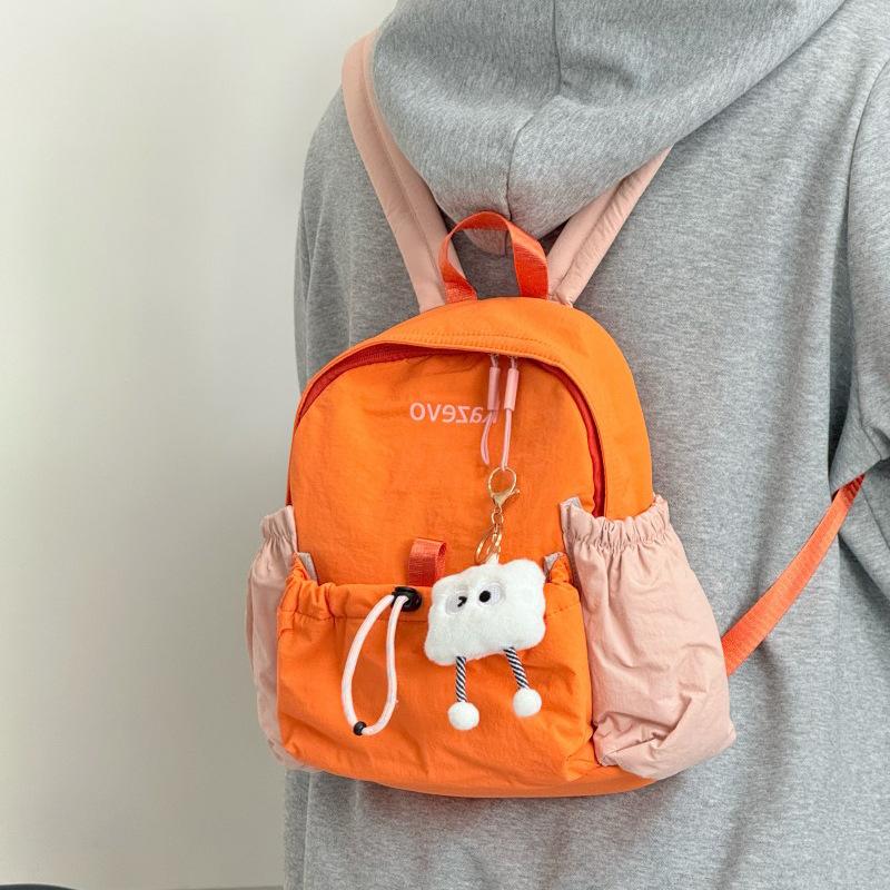 Student schoolbag simple ins style college student backpack women commuter versatile lightweight travel backpack