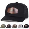 Cappelli a Rete da Baseball Unisex con Etichetta in Pelle 'Deep In The Woods' per Primavera ed Estate, Regolabili, Casual, Protezione Solare
