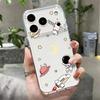 Shockproof Clear TPU Case For iPhone 17 16 Pro 15 14 13 12 Pro Max 11 Transparent Silicone Cartoon Astronaut Pattern Phone Cover