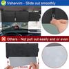 Sun Visor For Car With Zipper Slider, Upgraded Uv400 Car Sun Visor Extension With Pc Lens And Side Sunshade,anti-glare Car Visor 31x13cm