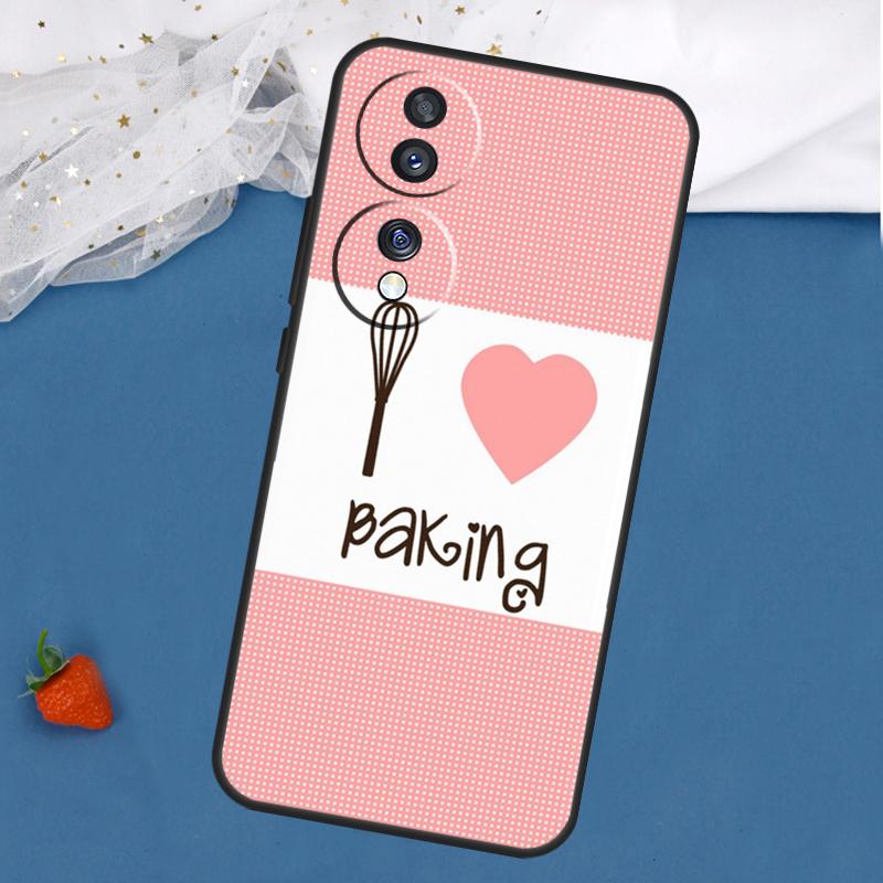 Love Baking Chef Knife Case For Honor Magic 8 7 5 6 Pro 200 400 50 70 90 Lite Win RT X8c X8b X9a X9b X9c X9d Cover