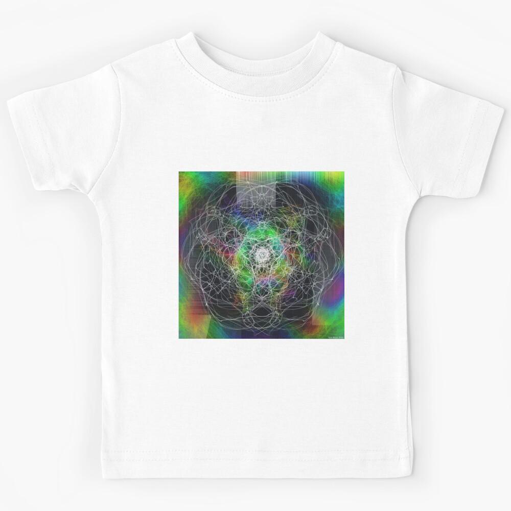 Psyche - Psychedelic Digital Abstract Kids T-Shirt 170