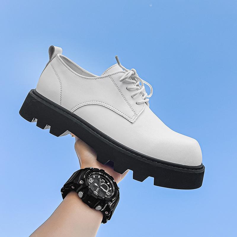 Italian Men Luxury Brand Casual Shoes Fashion Platform Leather Wedding Shoes Male Business Dress Shoes Designer Office Work Boot