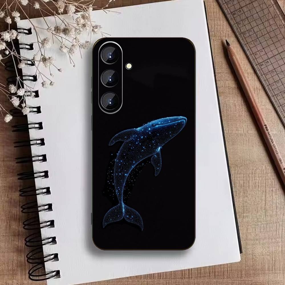 Whale Fall Phone Case For Samsung Galaxy A73,A72,A71,A70,A52,A51 Others Soft Black Cover