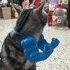 Funny Cat Muscle Arm Collar 3D Printed Cosplay Pet Neck Hanging Props Kitten Costume Dog Toys Party Halloween Accessories Things