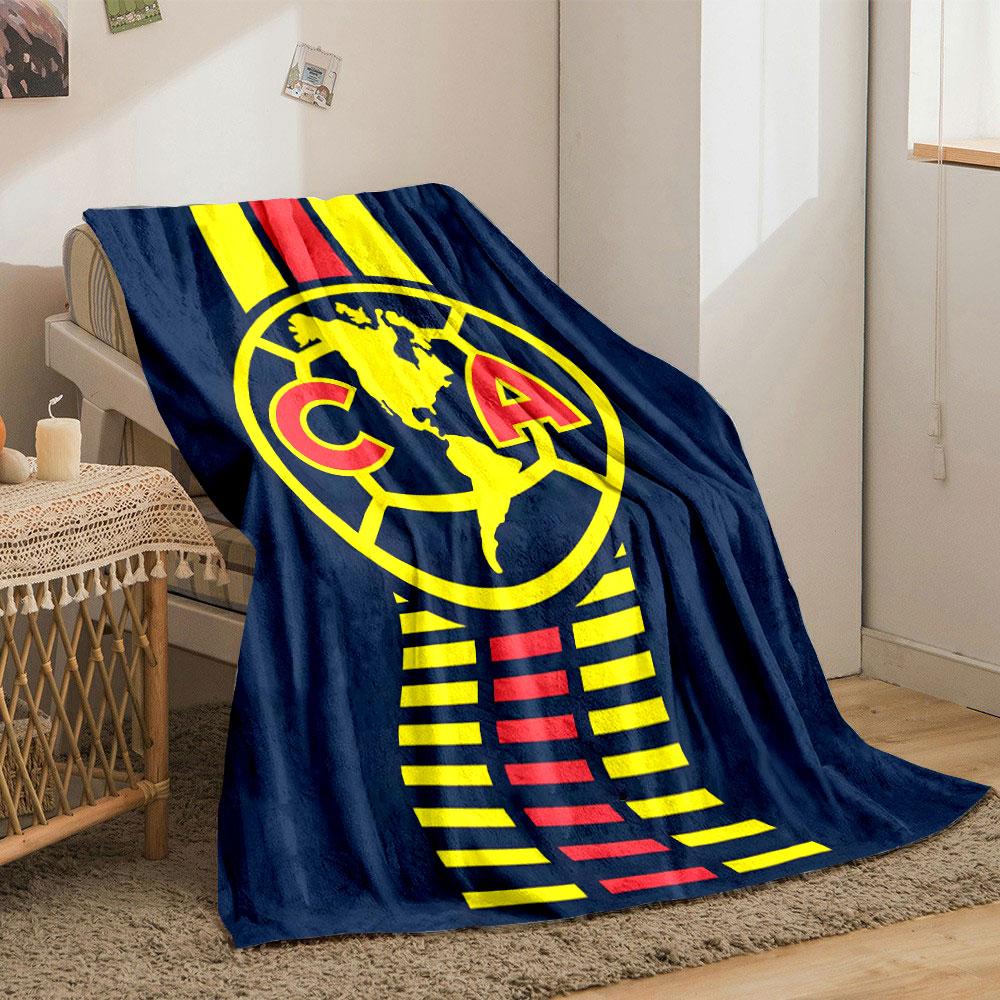 Yellow map in a circular grid with "C" and "A" letters, striped background. for all seasons blanket lunch break throw gift