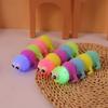 Interactive Gift Antistress Soft Squish Luminous Caterpillar Toy Fidget Squeeze Decompression Toy