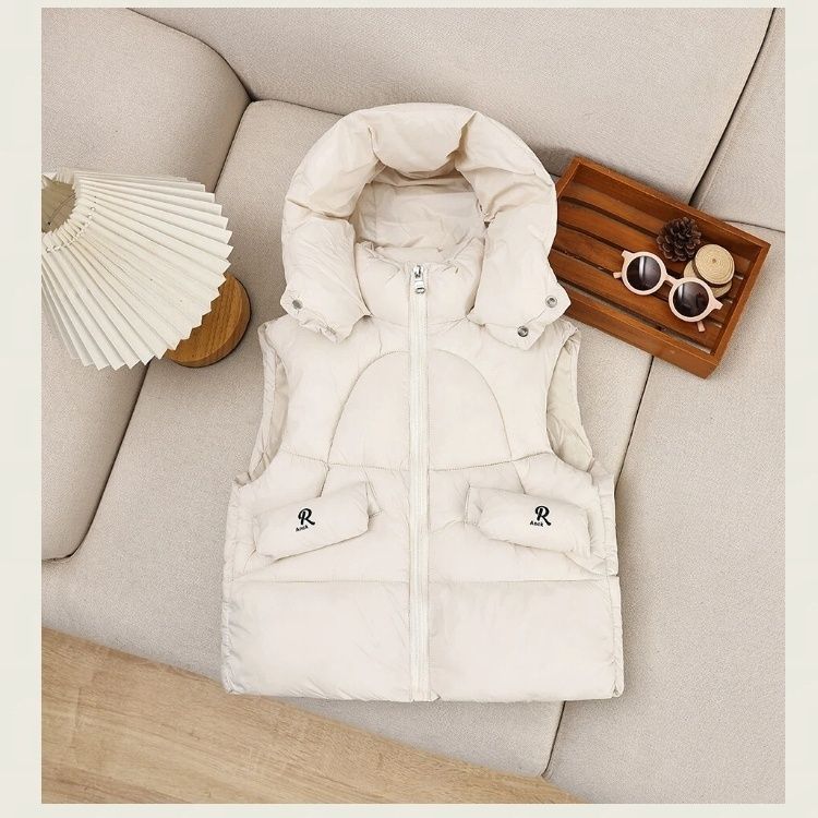 Children's Fashionable Down Vests: Spring, Fall, and Winter Casual Hooded Vests for Kids