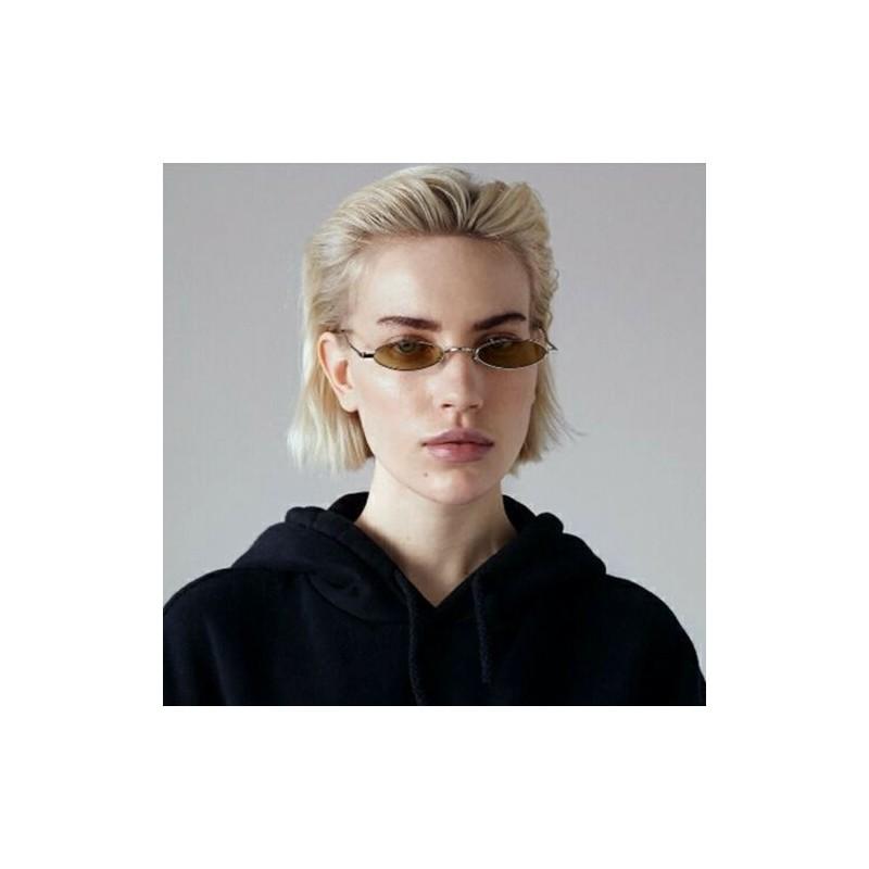 Vintage Small Oval Frame Sunglasses Women's Retro Fashion Shades With Timeless Design