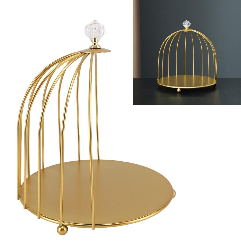 Eleganter Vogelkäfig Make-up Ausstellungsständer Eisen Kosmetik Display Ständer Badezimmer Waschtisch Schlafzimmer