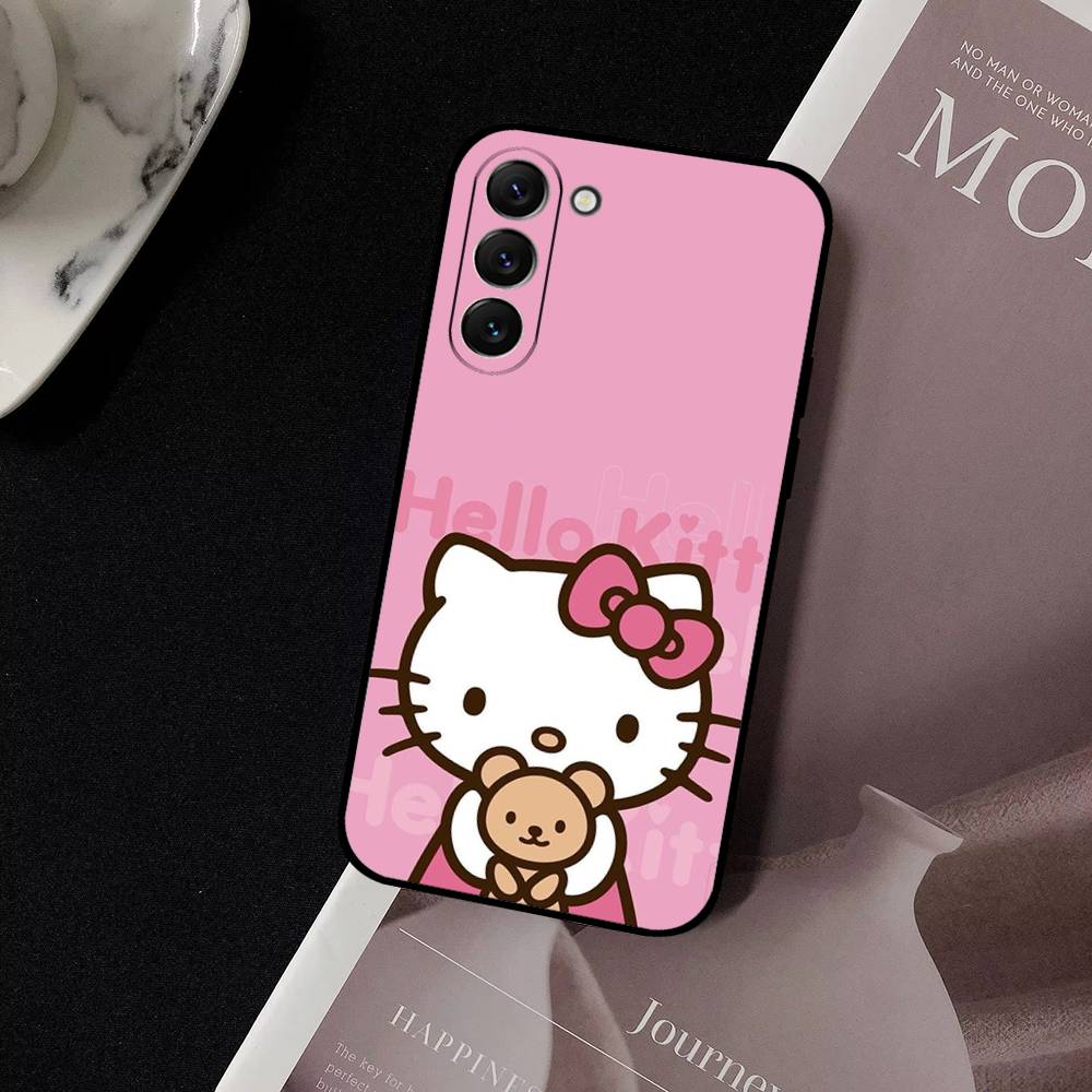 H-HelloS-S K-Kitty Cute Phone Case For Samsung Galaxy S21 S22 S23 S24ULTRA S25ULTRA FE Ultra Plus5G A52S S26 Soft Cover