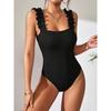 Nieuwe Gebreide Camisole Top voor Dames Effen Kleur Sexy Onderkleding Bovenkleding Mouwloos Bodysuit