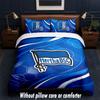Hertha Bsc FC Design Bed Bedding Set 1 Duvet Cover + 2 Pillowcases Soft Breathable Household Bed Linens