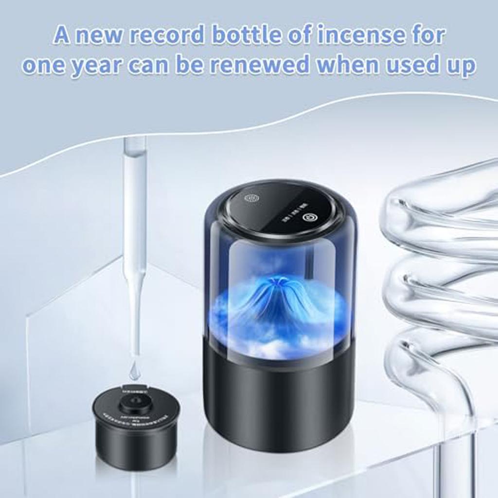 Slimme Auto Luchtverfrisser Diffuser Nieuwe Cloud Mist USB Aromatherapie Voor Auto's Draadloze Diffusers Voor Auto Thuis Cadeaus (Sneeuw Mist Bos&