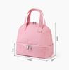 Portable Double-layer Lunch Bag Office Handbag Cooler Bento Box Picnic Cooler Bag Large Capacity Fresh-Keeping Lunch Boxes