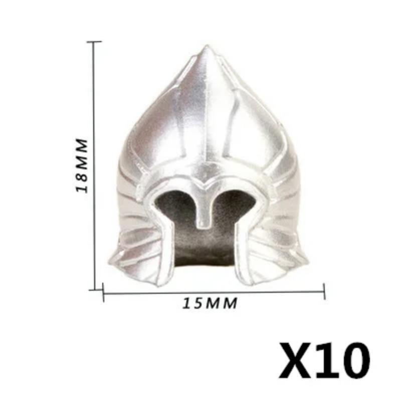 MOC Three Kingdoms Building Blocks Accessories Soldier Weapons Military Shield Sword Helmet Shoulder Armor Wings Mini Brick Toy