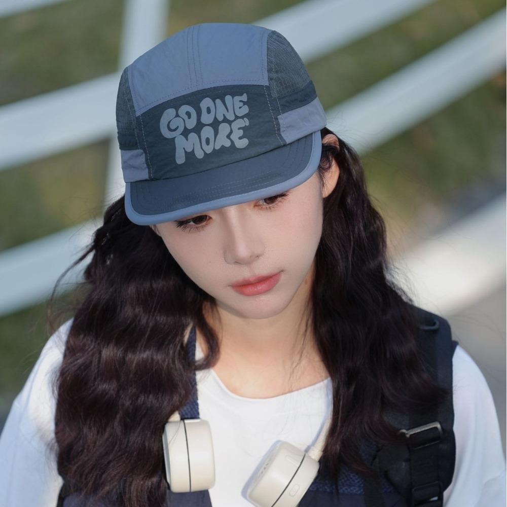 Drawstring Design Short Brim Baseball Cap Letter Printing Sun Visor Cap Quick-drying Hat Unisex