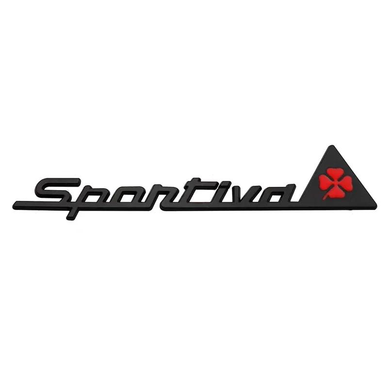 IXNT2 Metal Car Side Window Sticker Accessories for Alfa Romeo Alfa Romeo 159 156 147 4C Giulia Stelvio Giulietta Mito SPORTIVA Logo