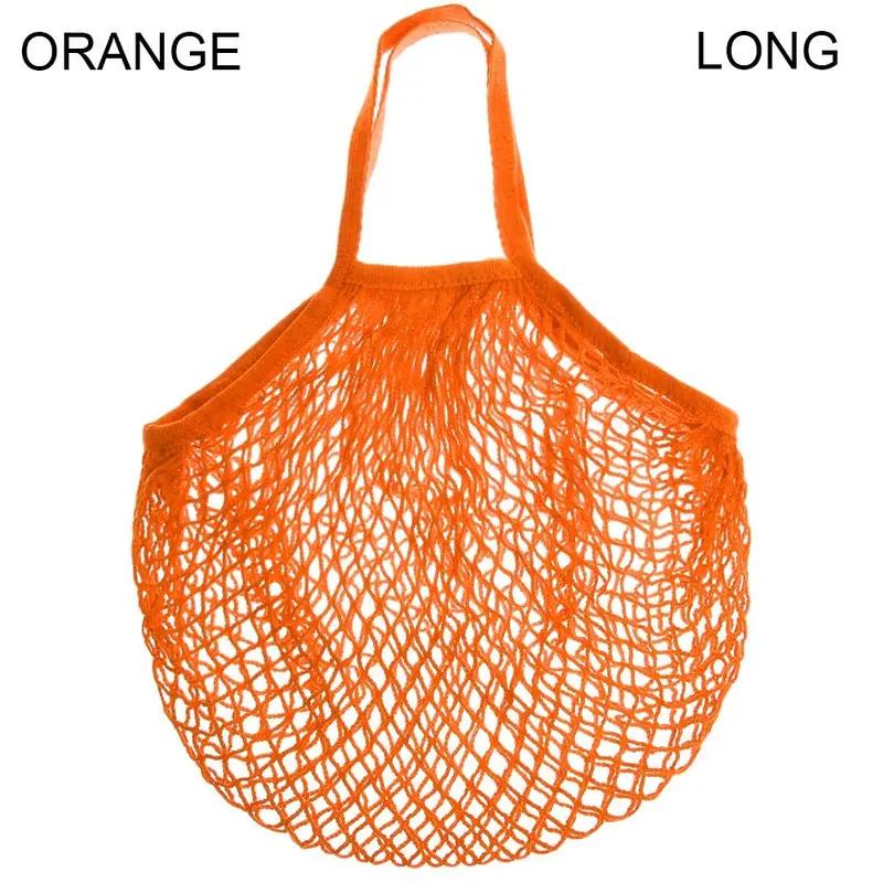 Reusable Cotton Mesh Bag Shopping String Fishnet Net Turtle Bags Storage Handbag Tote Woven Net Tote Environmental Protection