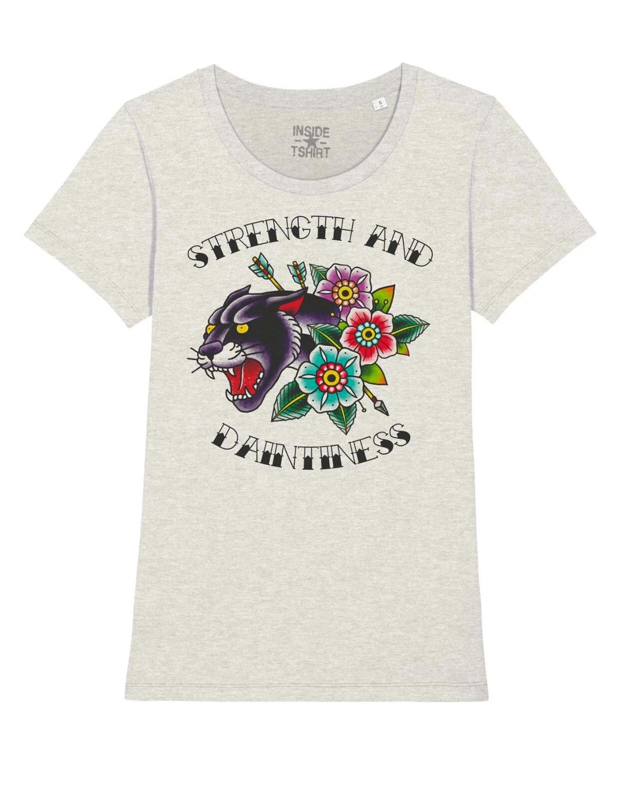 

Panther Strength And Daintiness Panther Tattoo T-Shirt Girl 3XL