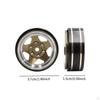 4 Pieces 1.3 Inch Wheel Hubs, Width 1.5 Cm, Metal Outer Diameter 3.7 Cm for -18 1: 18 RC Car, And to