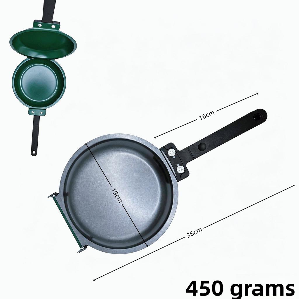 Cake Double Sided Pan Folding Frying Pan Less Fumes Fried Eggs Steak Breakfast Pan